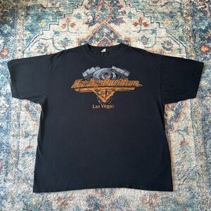 Vintage Harley Davidson Cafe Logo T-shirt Size XXL
